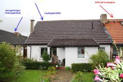 Bild: Sundhagen - DHH BJ 1963, WFl. 63 m², Grst. 968 m², 3 Zi., Nebengeb. m. Garage, Bungalow;