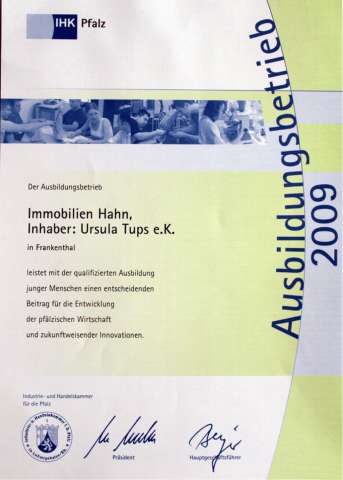 Fa. Hahn-ImmobilienAusbildung