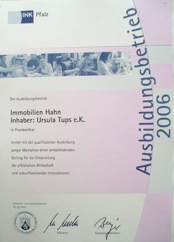 Fa. Hahn-ImmobilienAusbildung