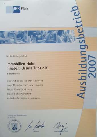 Fa. Hahn-ImmobilienAusbildung