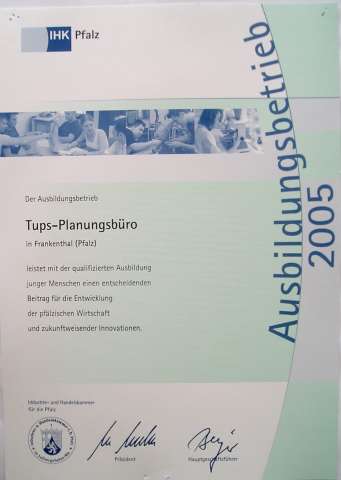 Tups-PlanungsbüroAusbildung