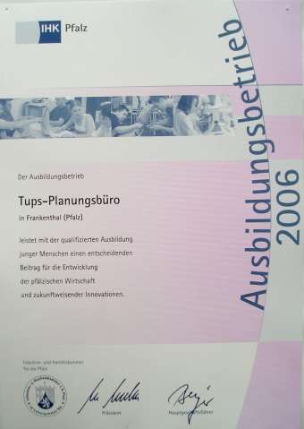 Tups-PlanungsbüroAusbildung