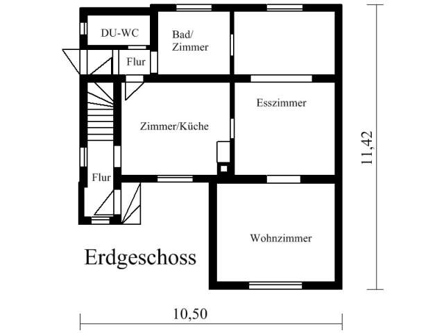 Bsp. Bauzeichnung 4immobilien, Werkplan 1