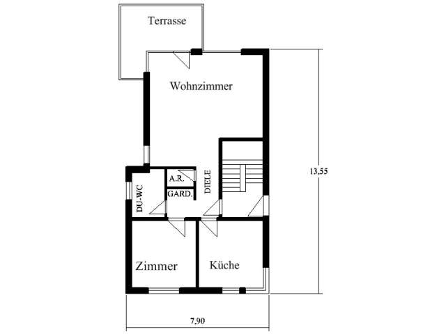 Bsp. Bauzeichnung 2immobilien, Werkplan